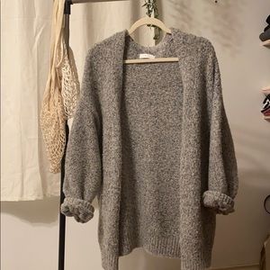 OAK + FORT grey cardigan